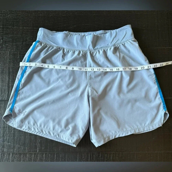 Under Armour Men SpeedPocket Lined Running Shorts Light Blue  Size Large - Picture 4 of 8